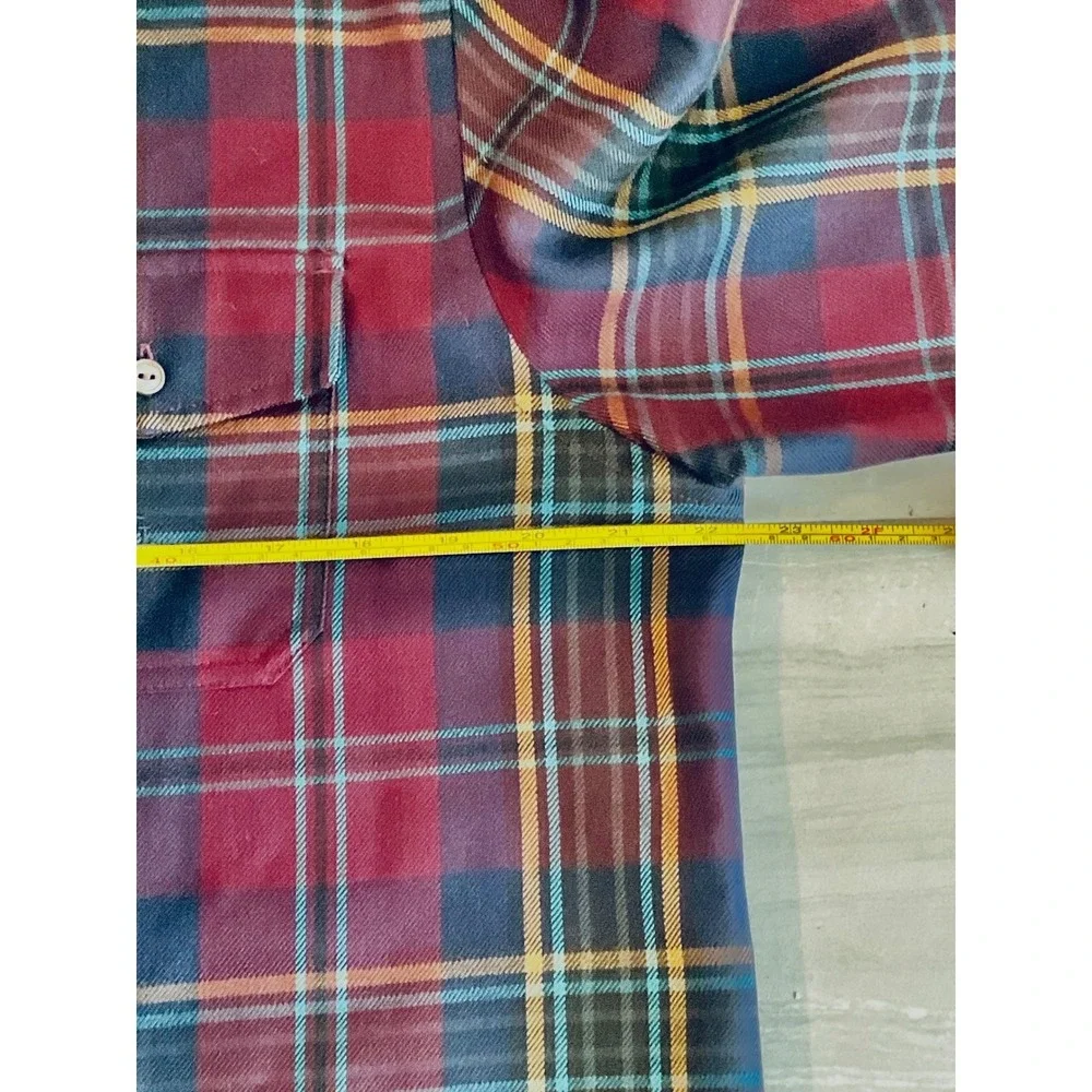 VTG Lauren Ralph Lauren women's‎ worsted wool jacket zip plaid equestrian large
